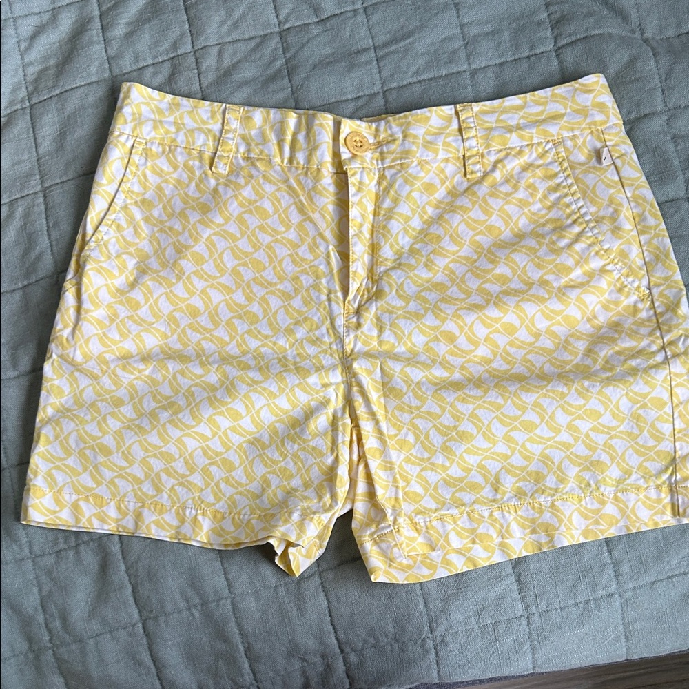 🩳 Cute Nautica Yellow Patterned Shorts - Size 8